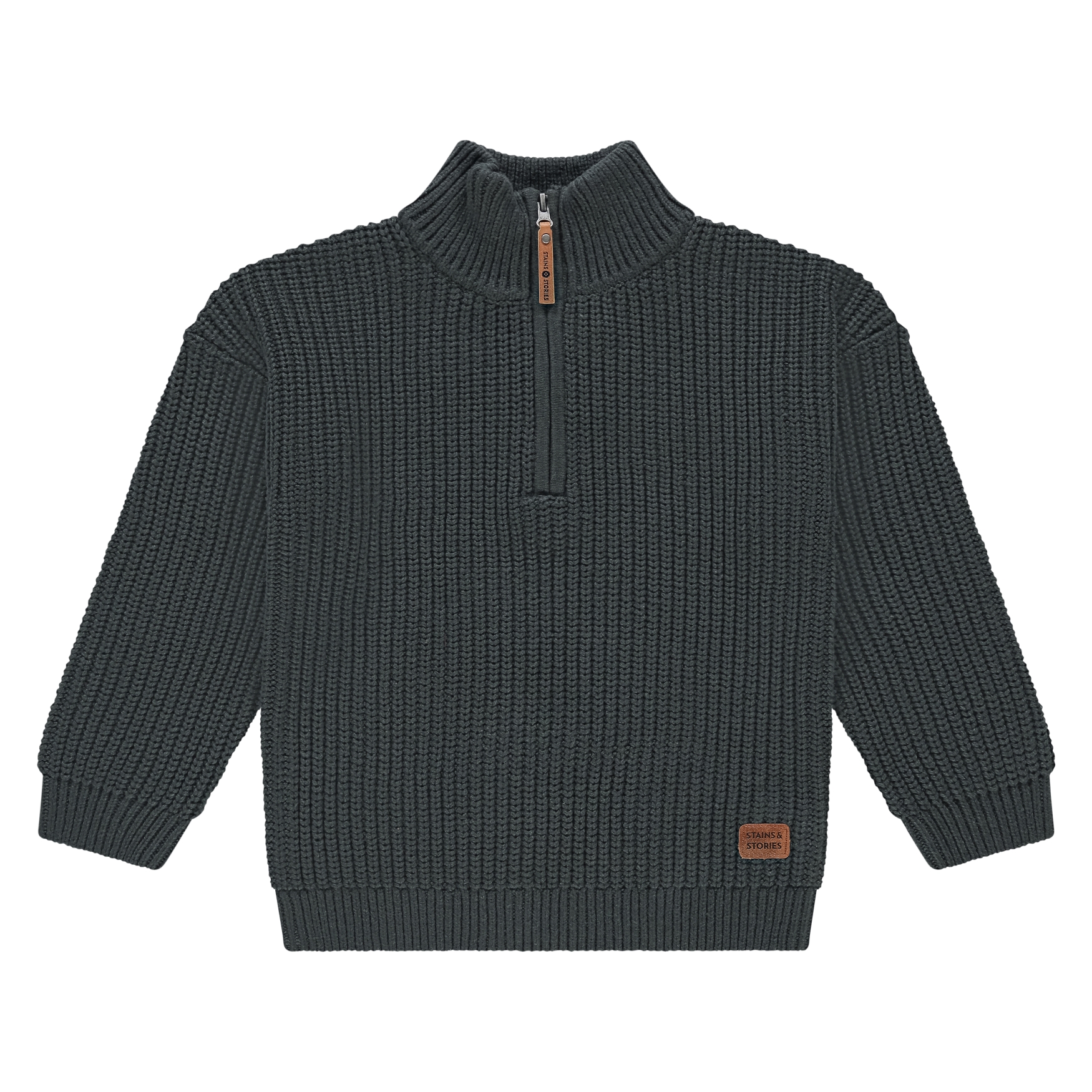 Maglione da bambino Stains and Stories blu in cotone acrilico
