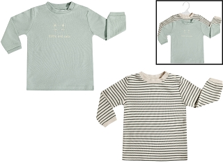 Camicia a maniche lunghe Spiss verde beige nero cotone
