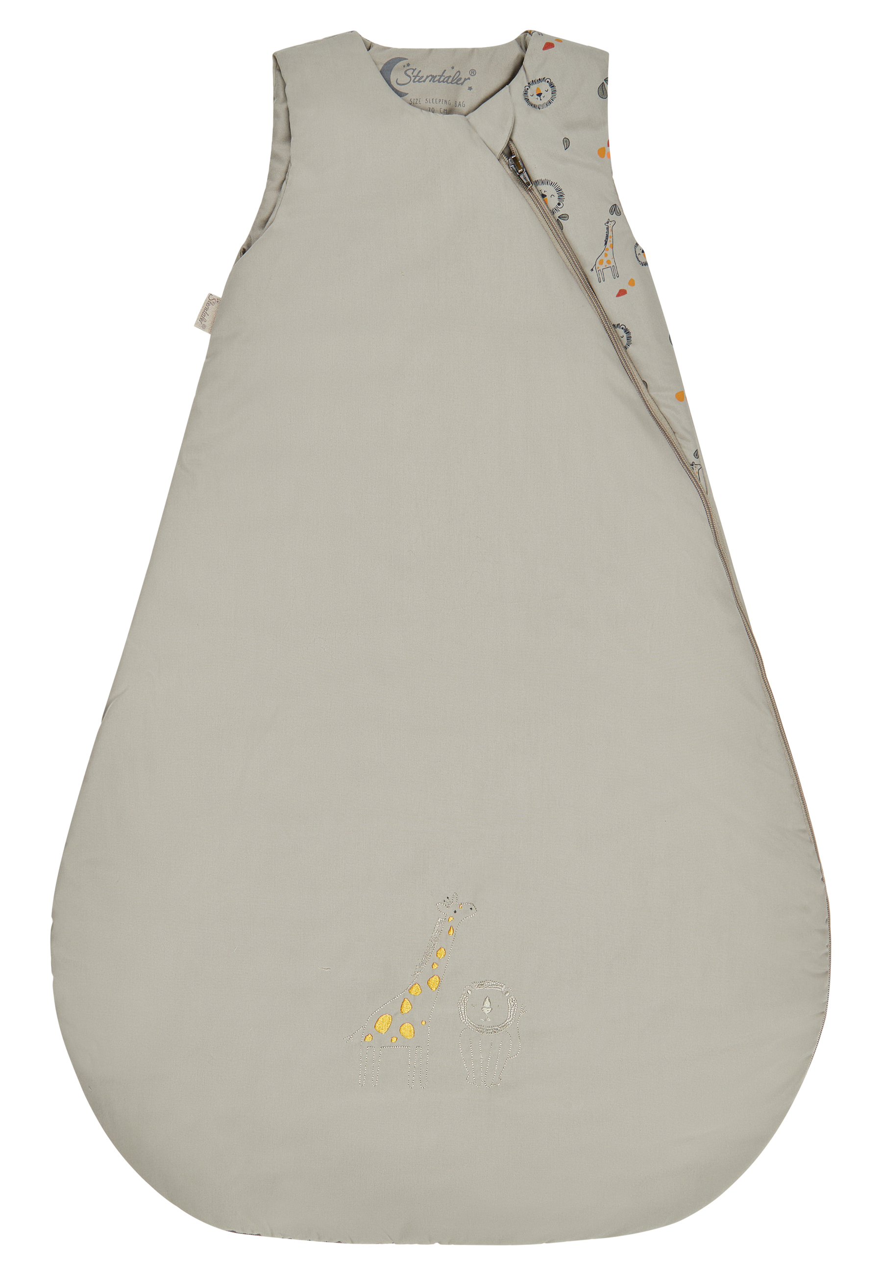 Schlafsack Safari grau Baumwolle Polyester