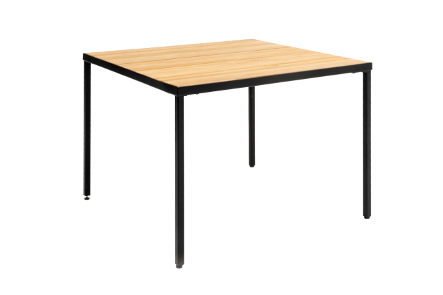 Outdoor Tavolo sottile in legno marrone