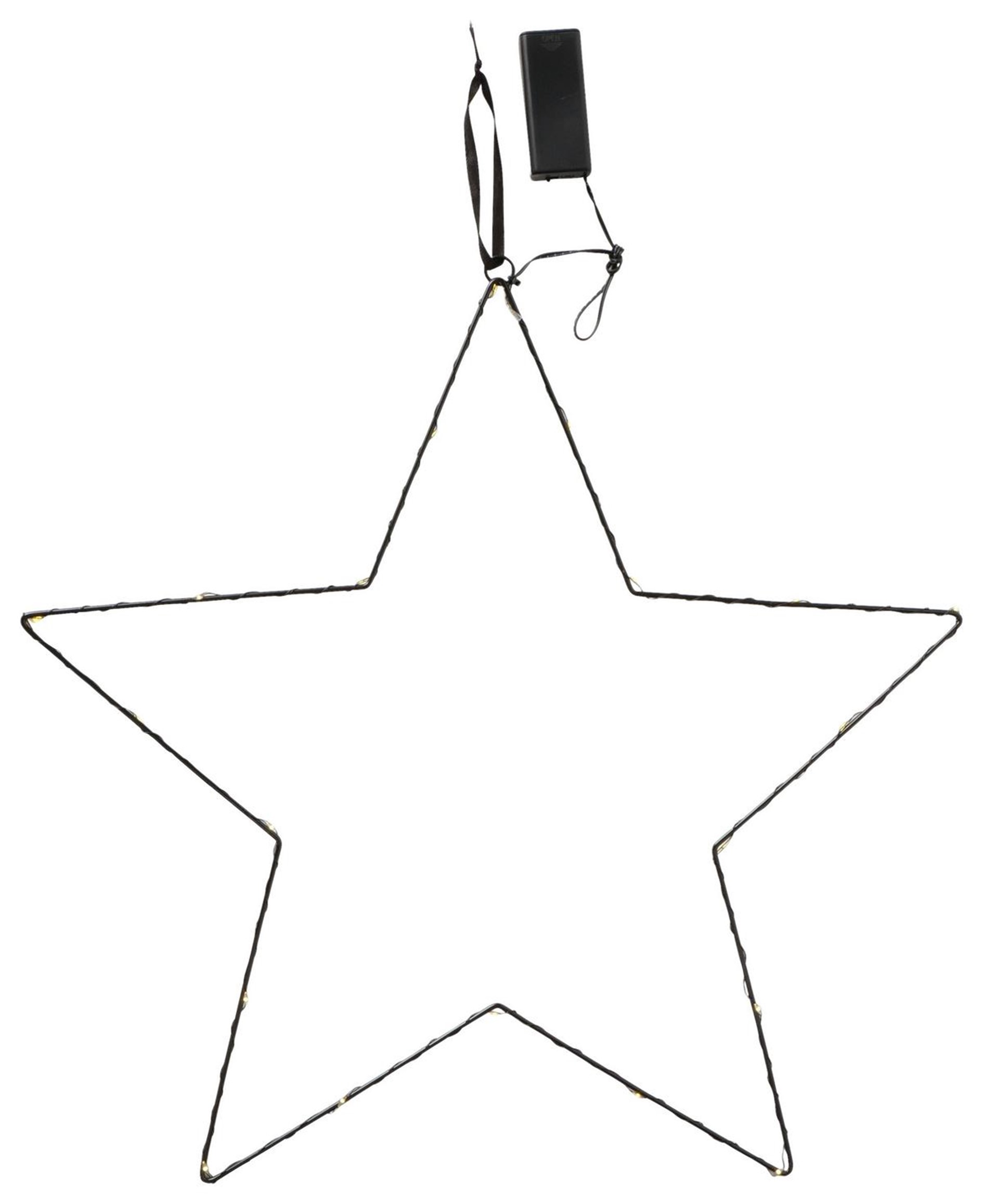 Dekoanhänger Elvira Stern schwarz Metall