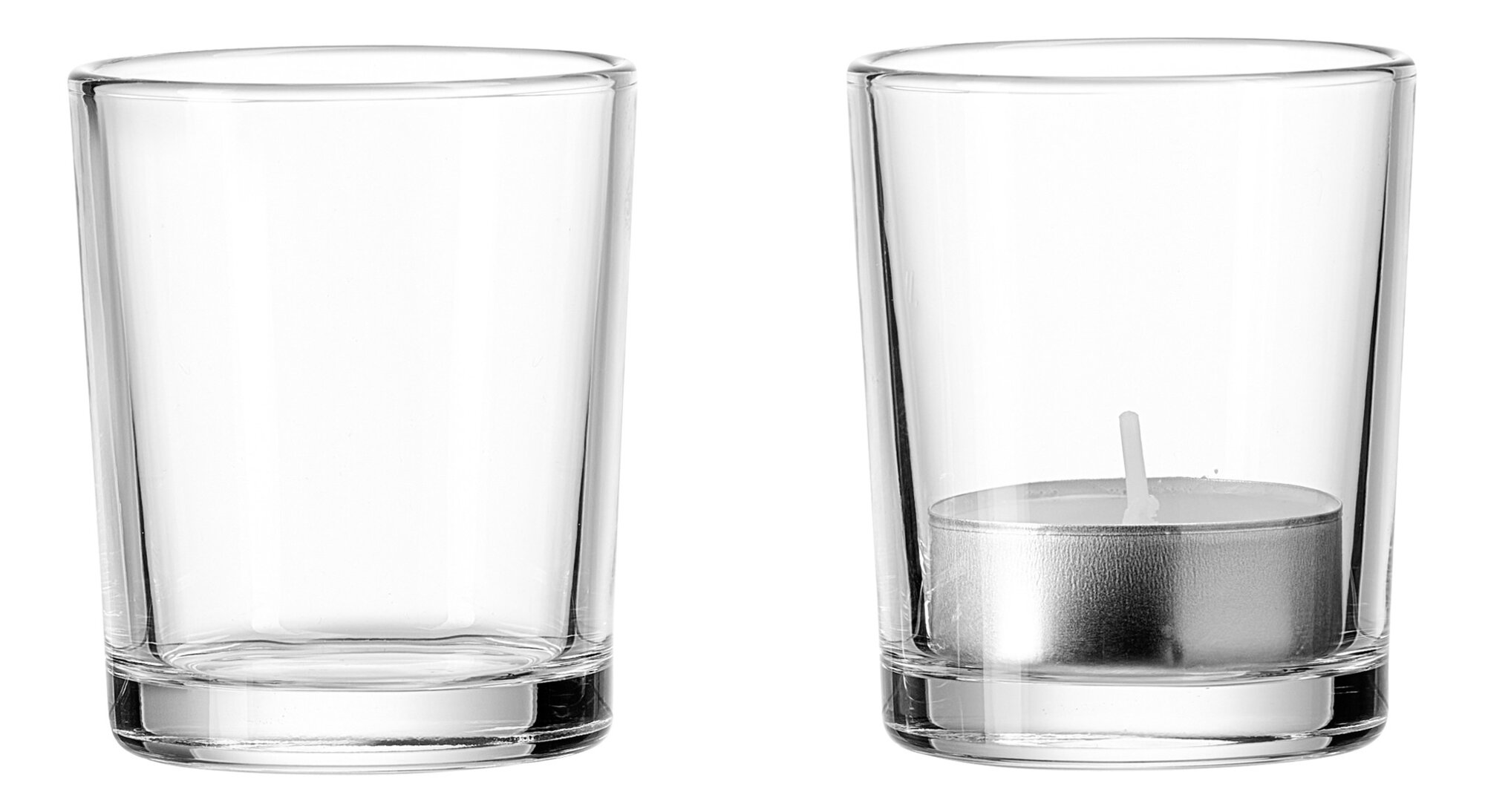 Teelichthalter Lumina klar Glas