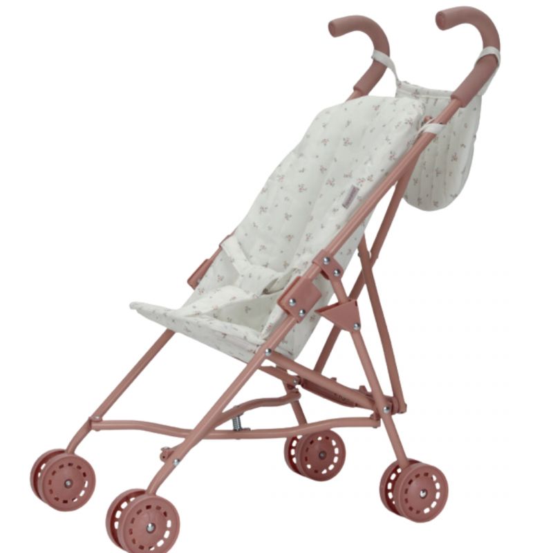 Puppenwagen Little Dutch rosa Metall Stoff Kunststoff