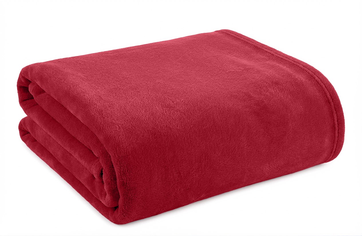 Wohndecke Cozy Light rot Polyester | Bordeaux