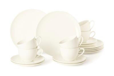 Kaffeeservice 18-tlg. Savona weiß Porzellan