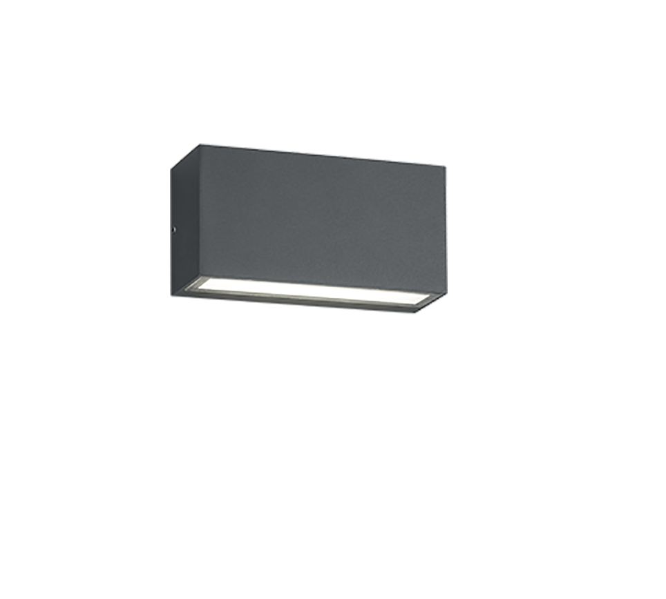 Wandleuchte Trent  anthrazit Druckguss Aluminium