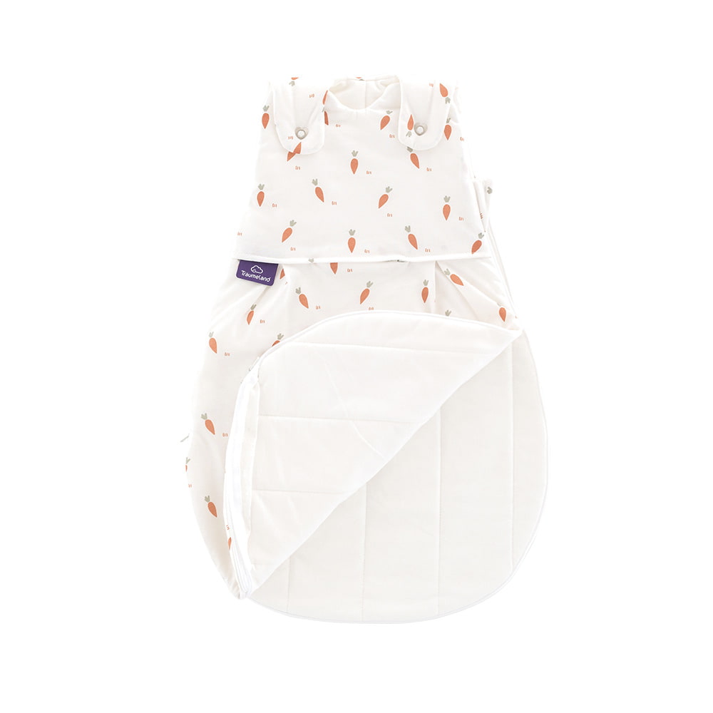 Babyschlafsack Liebmich weiß Stoff