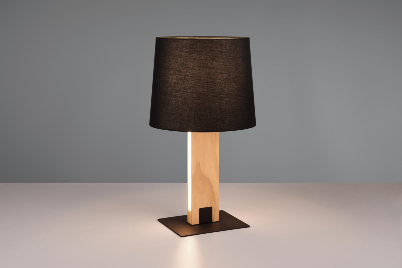 Tischleuchte Interliving 9349 schwarz matt Metall