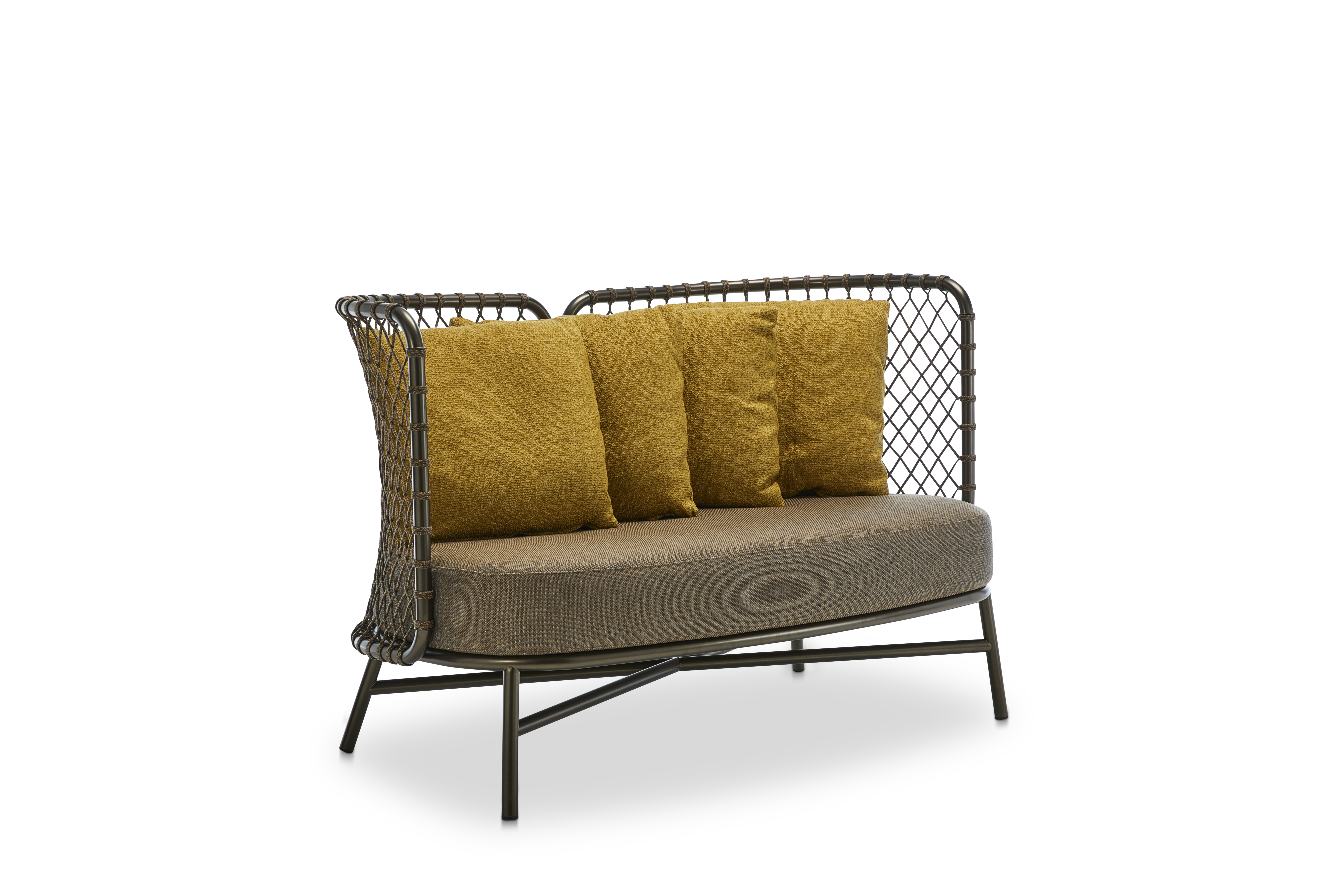 Outdoor Sofa Charme bronze Stoff