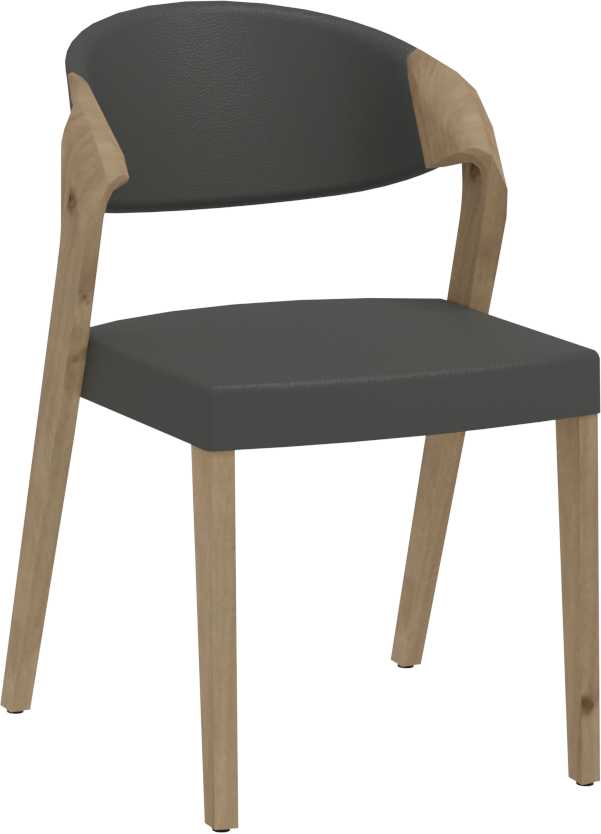 Stuhl Vmontanara cenere Leder Eiche