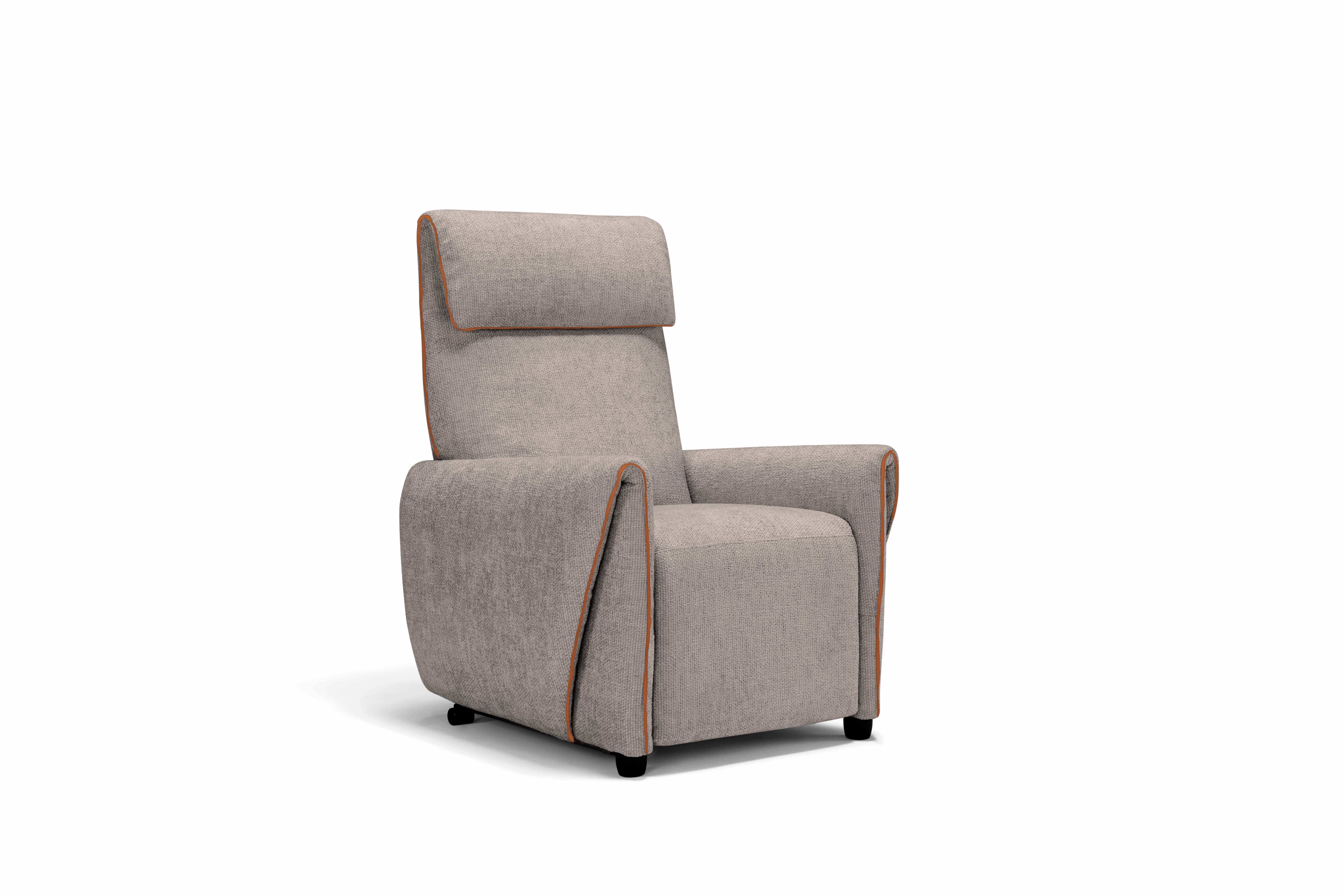 Sessel Grace taupe Stoff
