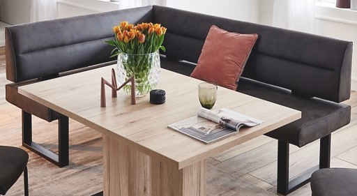 Eckbank Finja anthrazit Microfaser