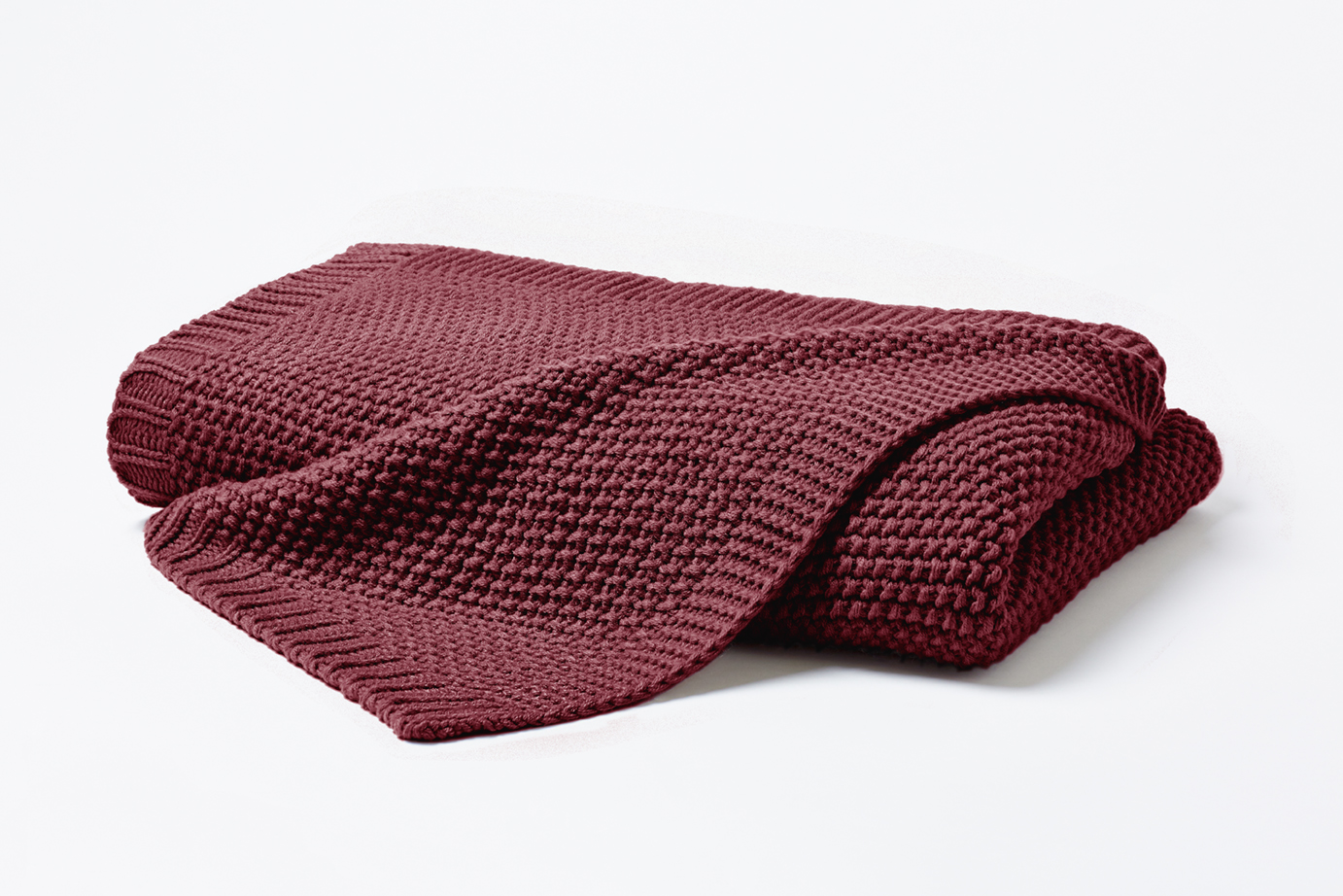 Coperta a maglia 545001 rosso poliacrilico