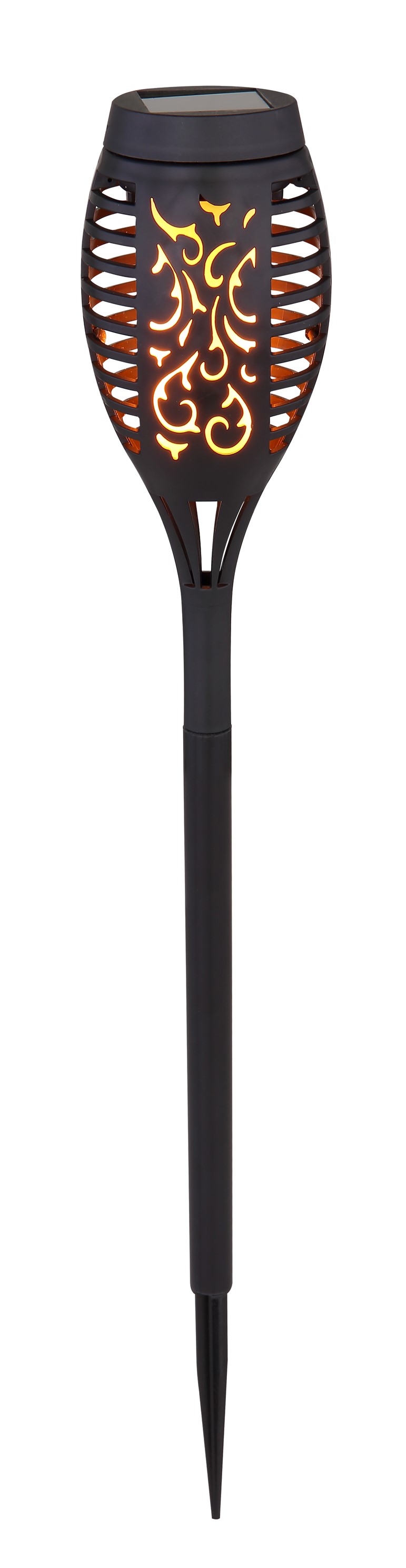Solarleuchte Kunststoff 12XLED schwarz