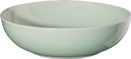Piatto pasta crostata in gres verde lucido