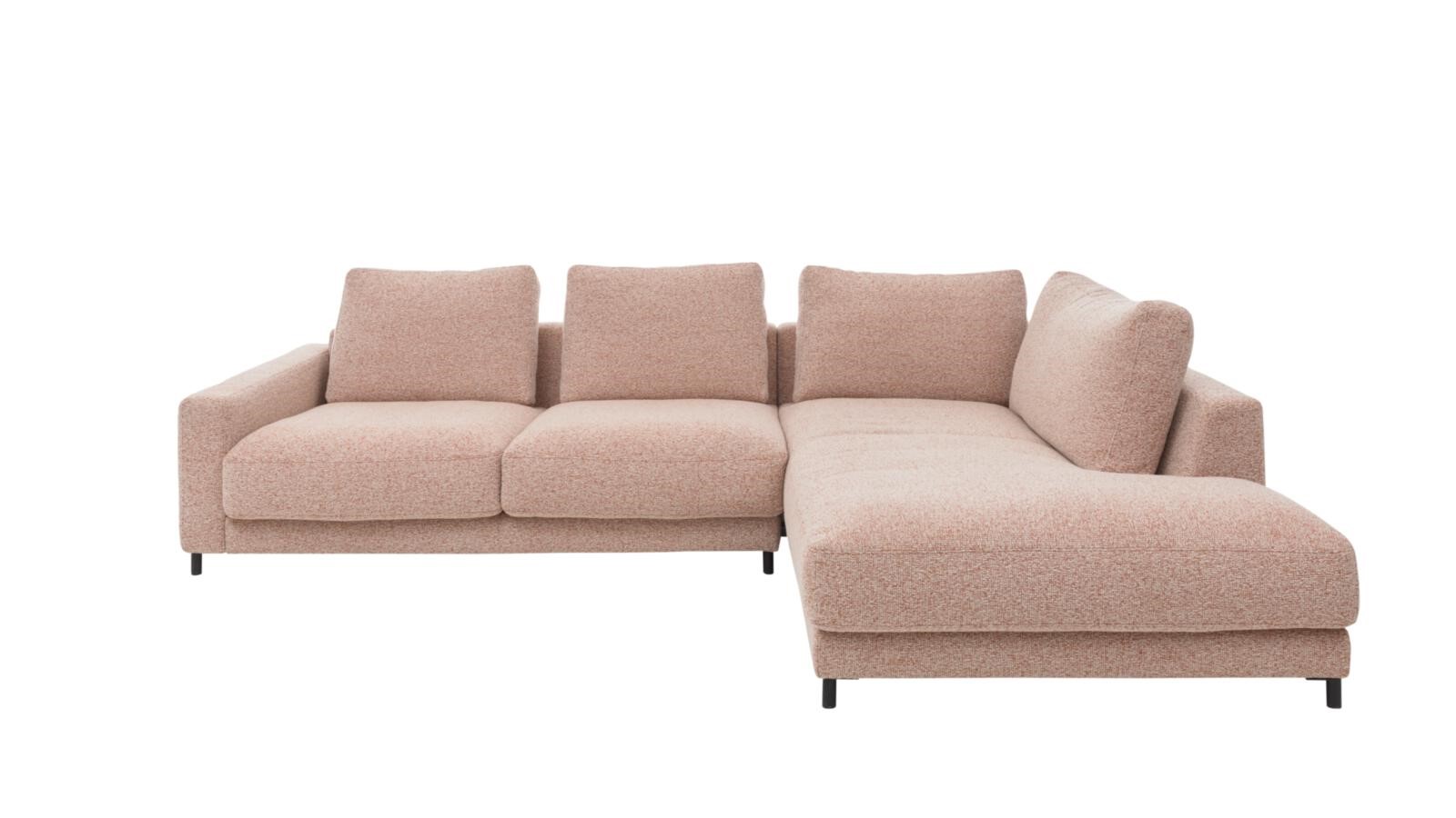 Ecksofa Roomio No.4103 pastellrosa Stoff