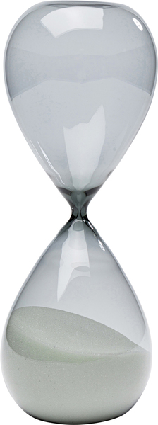 Sanduhr Timer schwarz Glas
