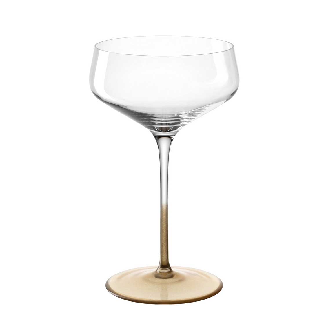 Champagnerglas Puccini gold Kristallglas