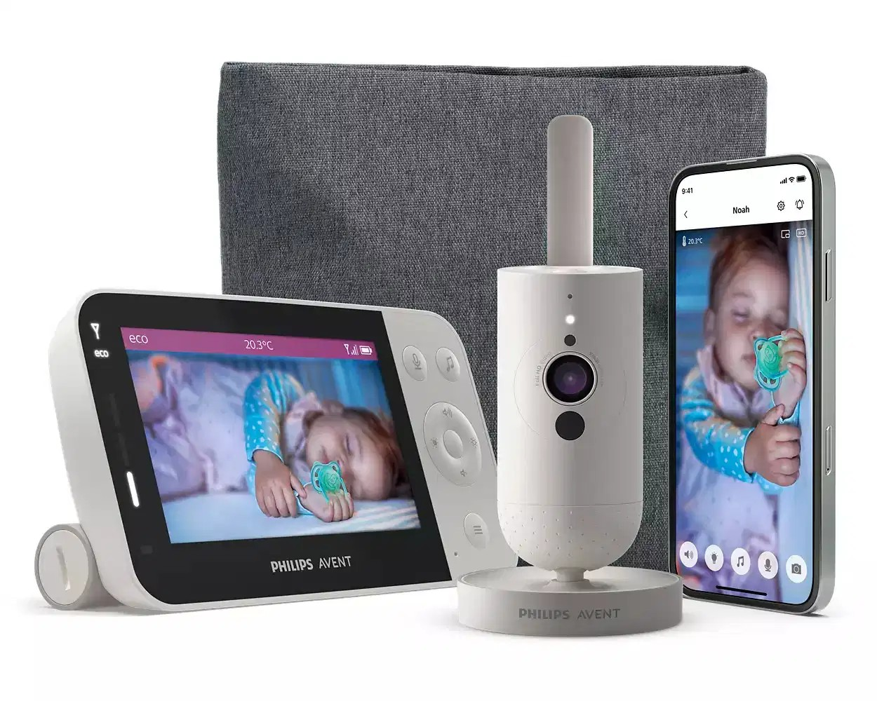 Babymonitor Avent weiß Kunststoff