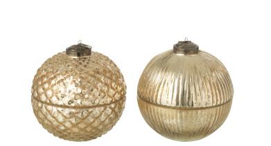 Duftkerze gold Glas Wachs