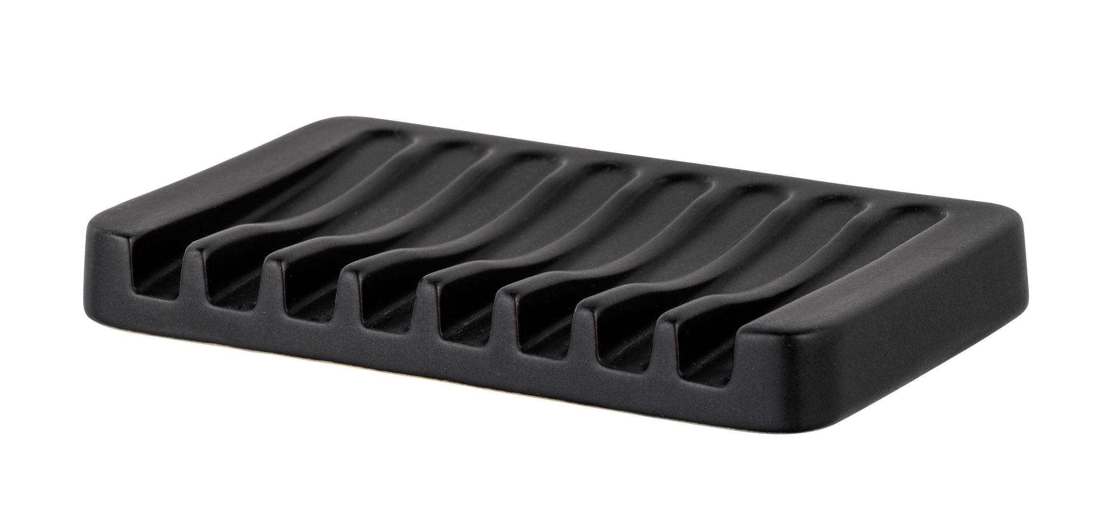 Portasapone Soliera in ceramica nera