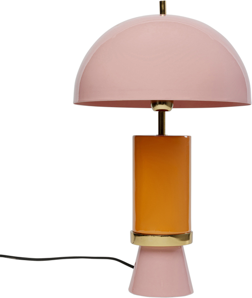 Tischleuchte Josy pink orange Stahl