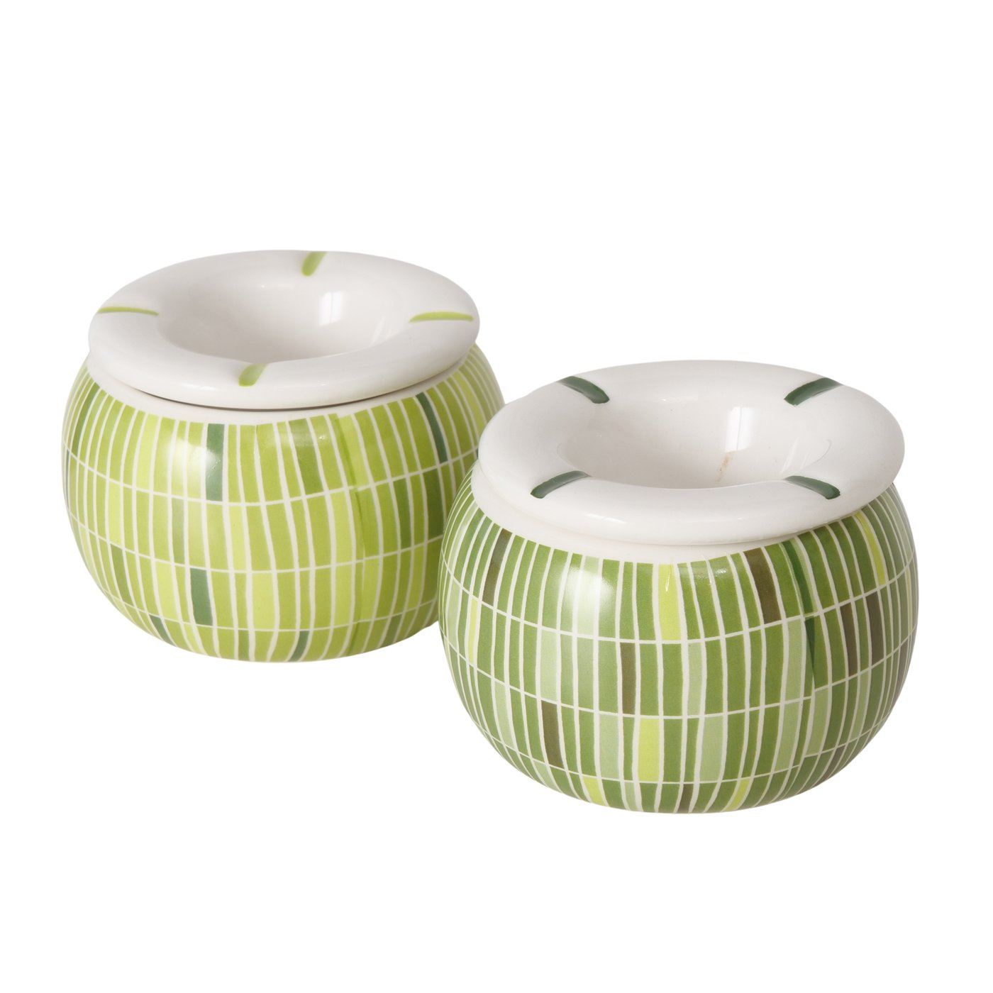 Sturmaschenbecher Glaze grün weiß Dolomit