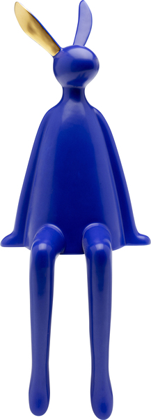 Deko Figur SITTINGRABBIT blau
