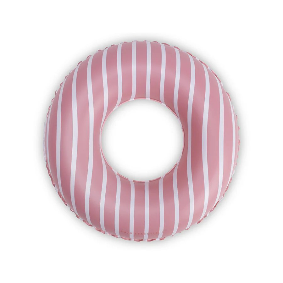 Anello di nuoto a strisce rosso bianco in PVC