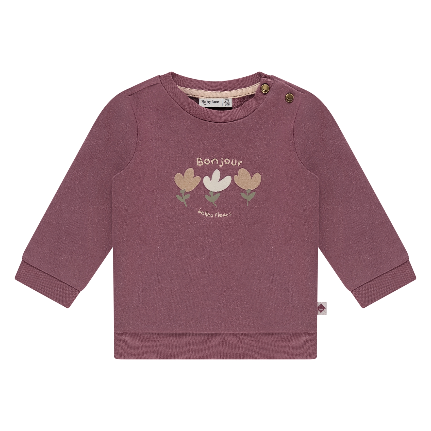 Langarmshirt Baby Babyface rot Baumwolle Elasthan