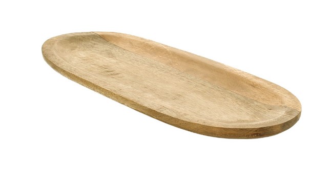 Schale Mangora oval natur Mangoholz