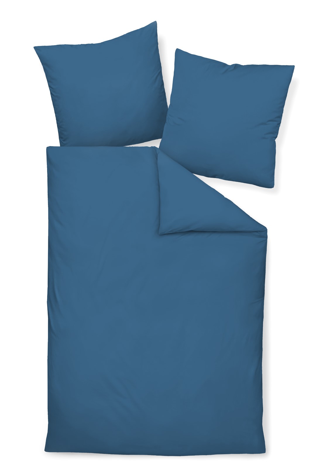 Bettwäsche Colors jeansblau Mako-Satin