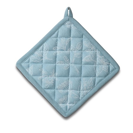 Topflappen Svea frostblau 100% Baumwolle