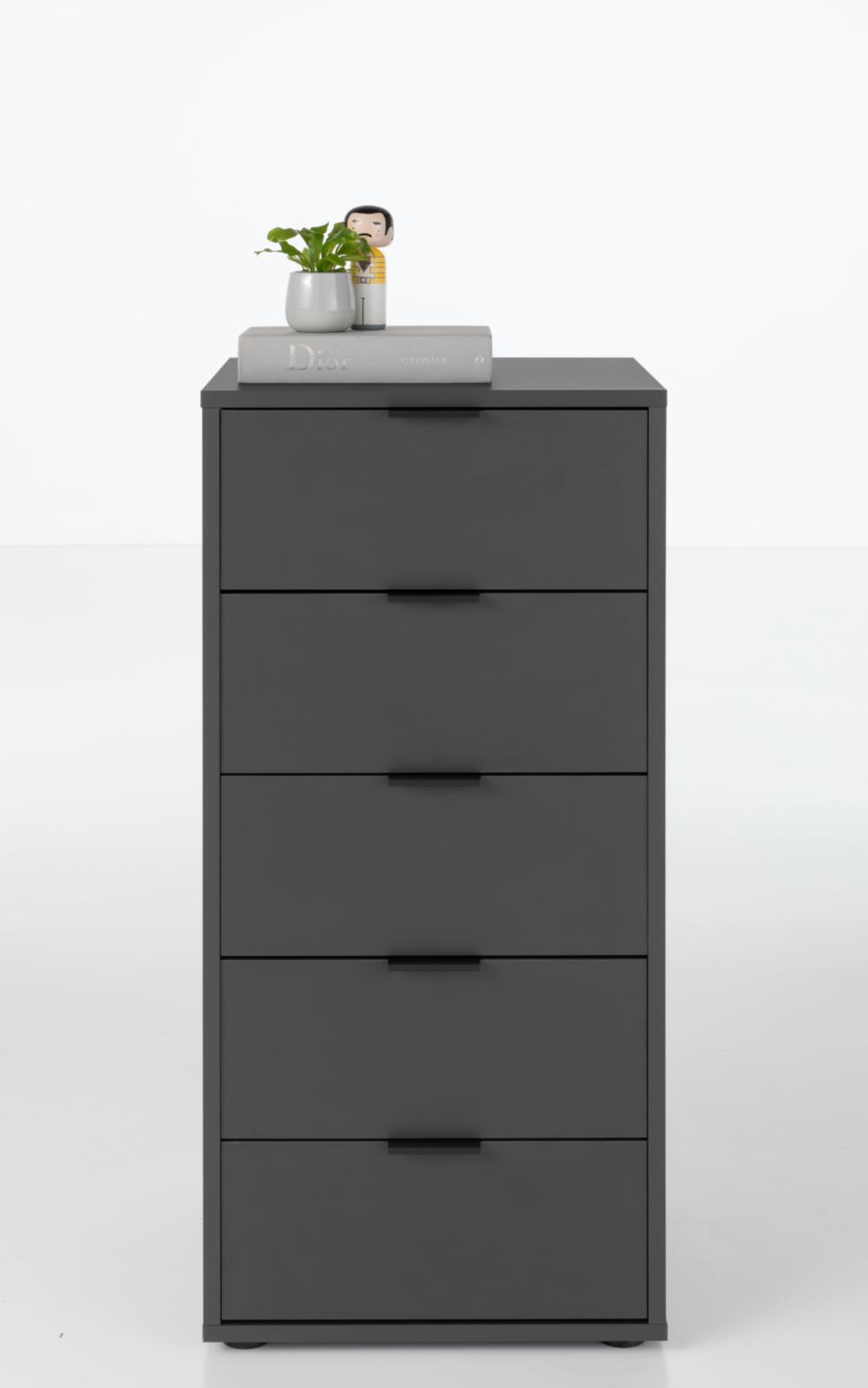 Kommode Bonnie Kreidegrau matt Lack