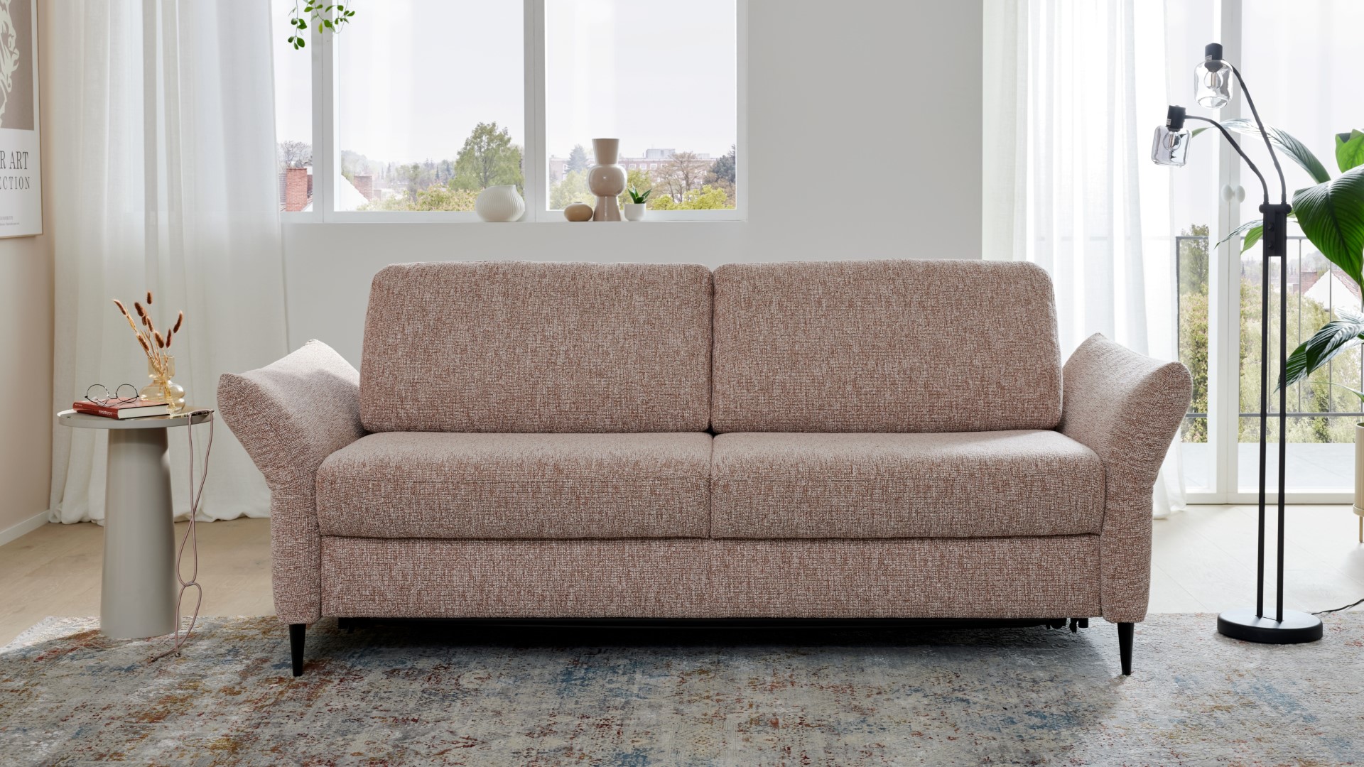 Schlafsofa Interliving 4700 rosa Stoff