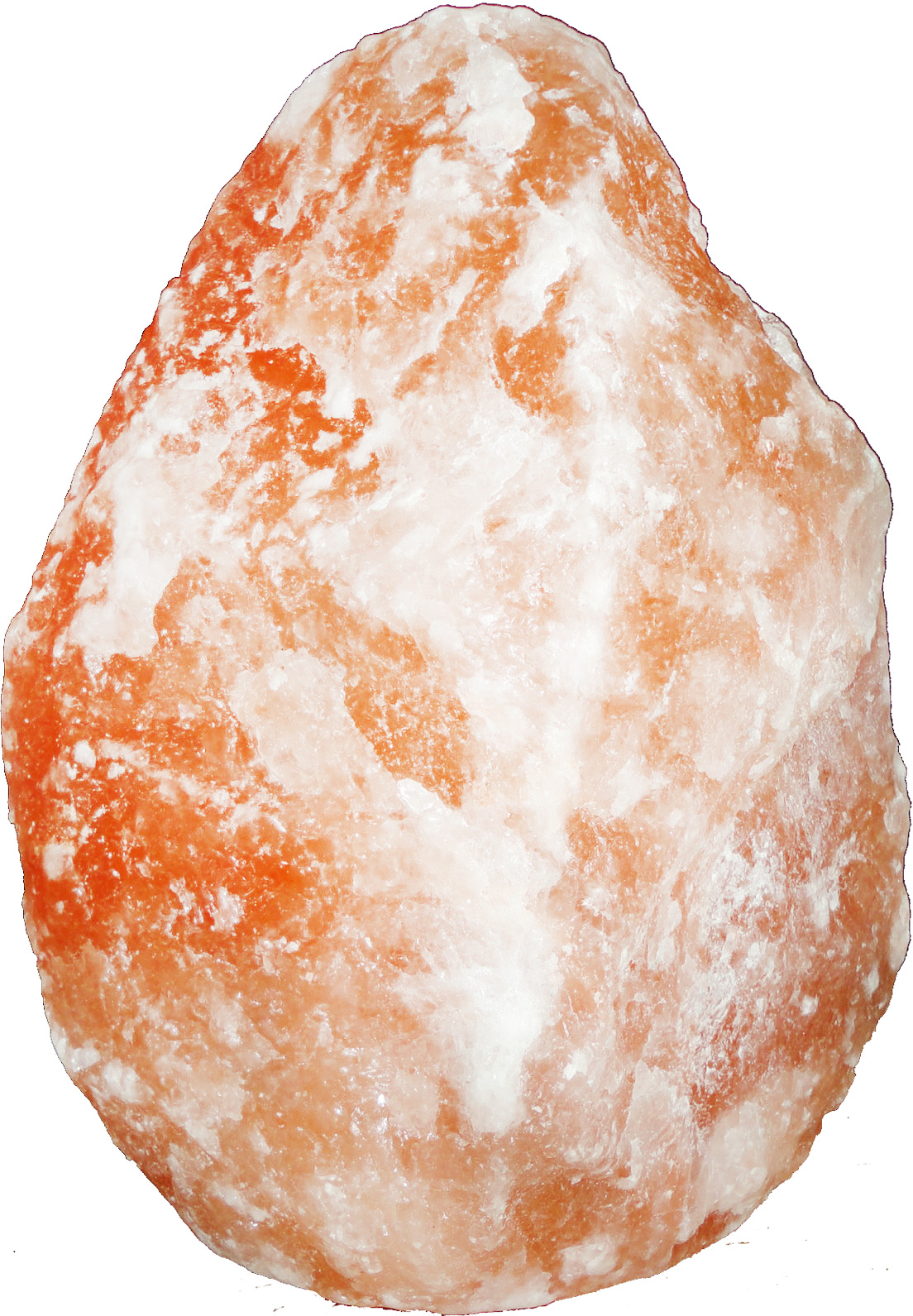 Tischleuchte Stones orange Salzkristall