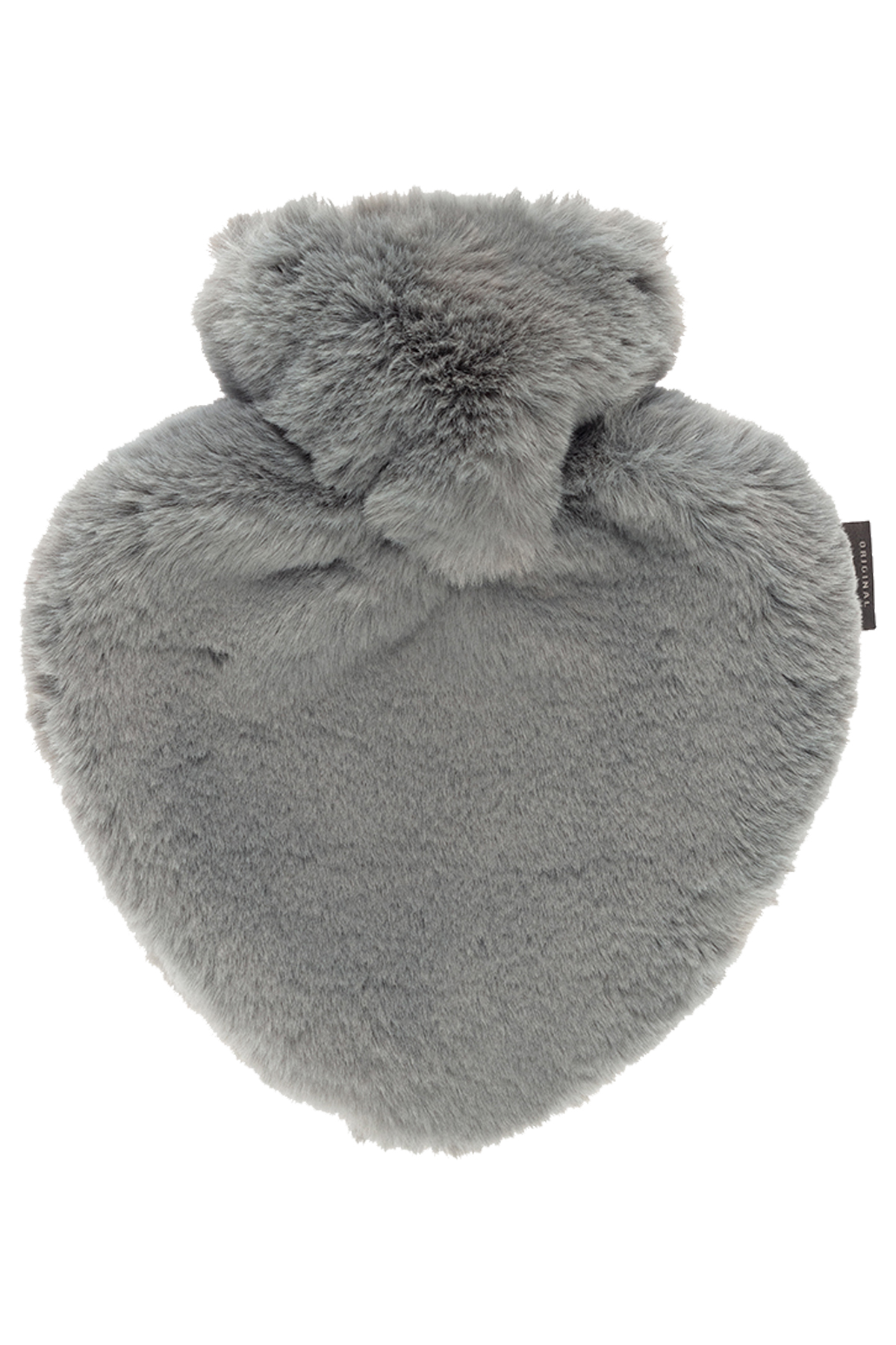 Wärmflasche Herz mit Bezug Fashy grau Polyester