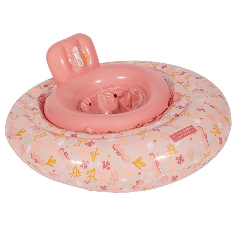 Anello galleggiante Babyfloat Little Dutch rosa cloruro di polivinile
