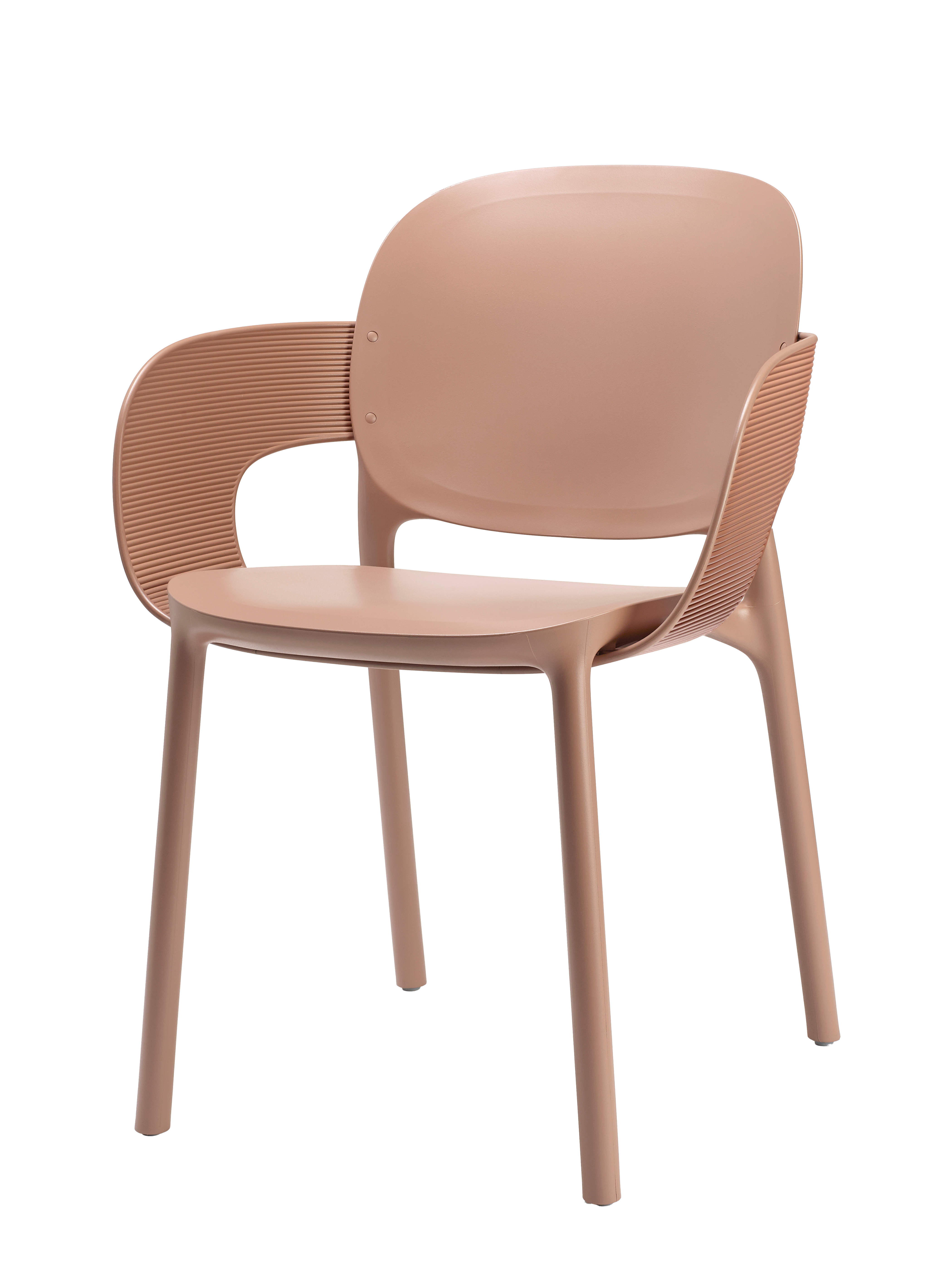 Outdoor Stuhl Hug braun Kunststoff