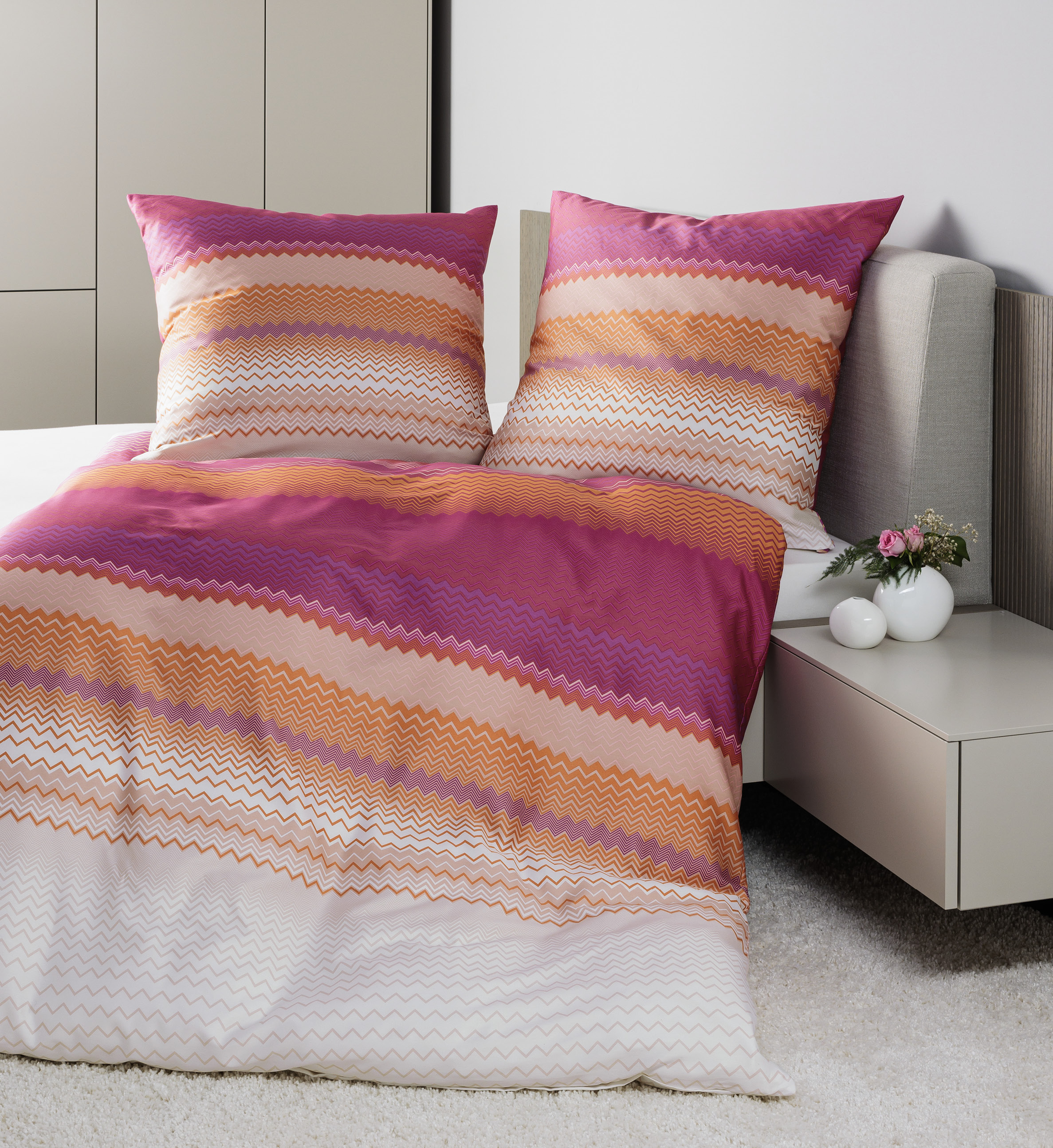 Biancheria da letto moments rosa corallo textil