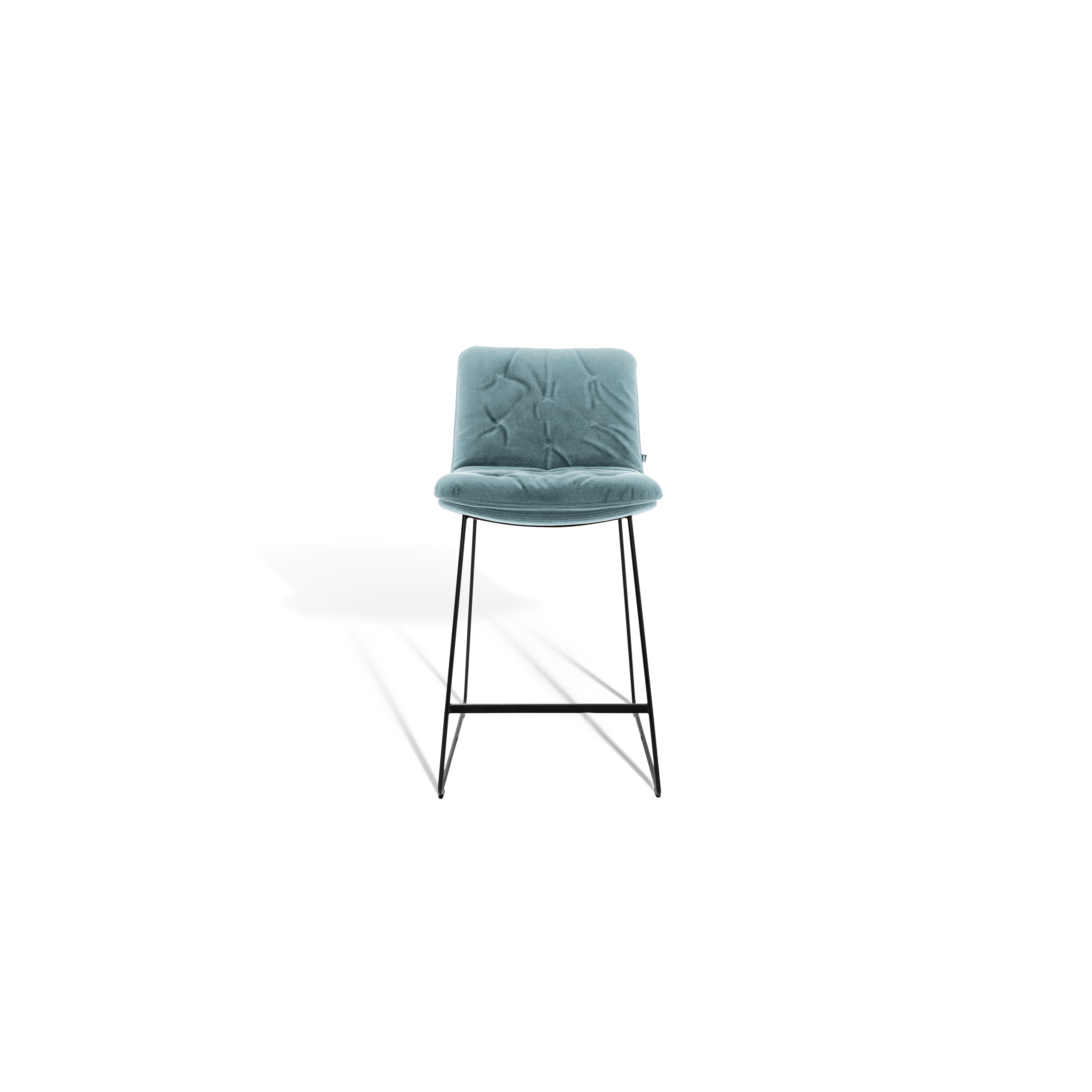 Thekenhocker Arva Stoff hellblau
