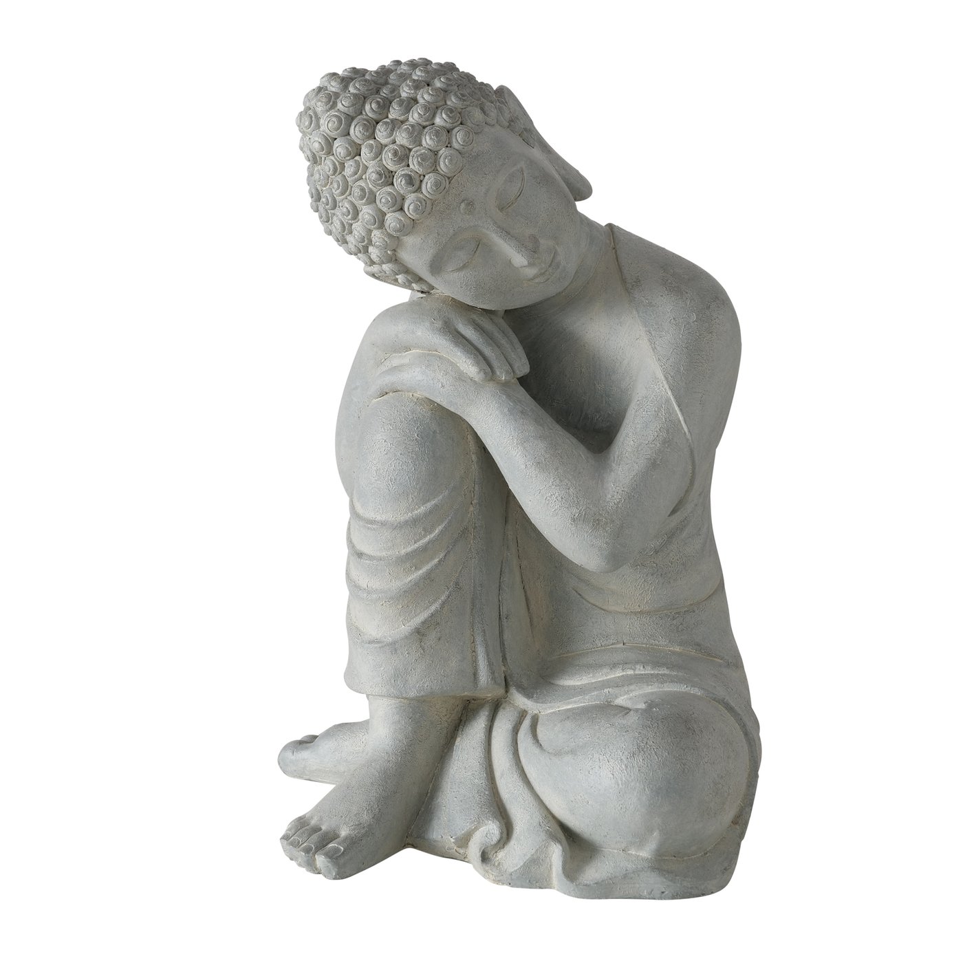 Figura decorativa in plastica grigia Liamy
