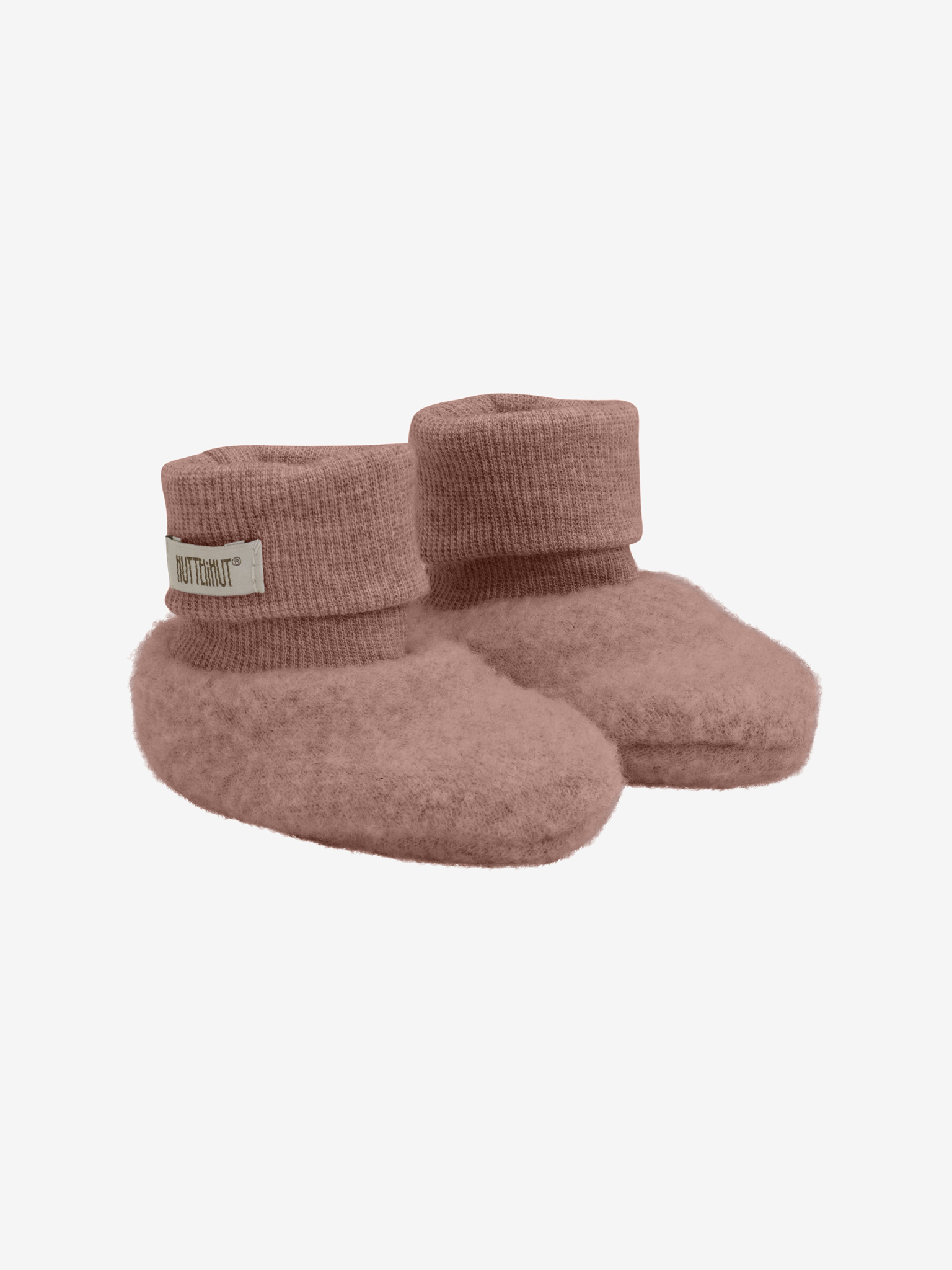 Pantofole Huttelihut in lana rossa