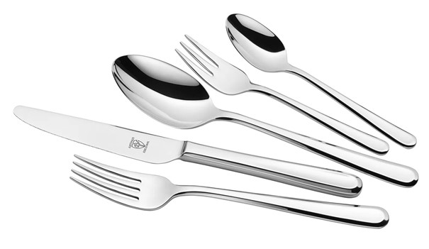 Set di posate Baguette 30 pezzi in acciaio inox argento
