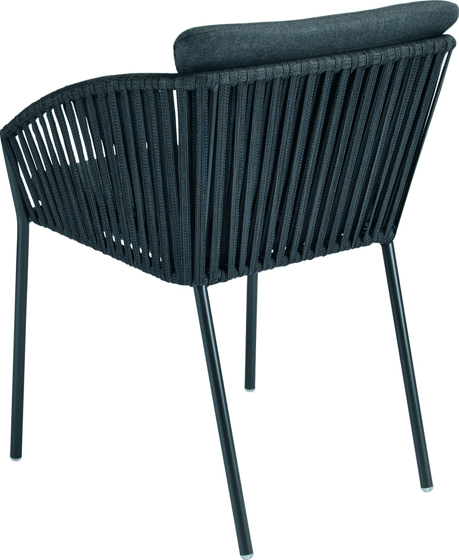 Outdoor Stapelsessel Cliff grau Textilene Aluminium