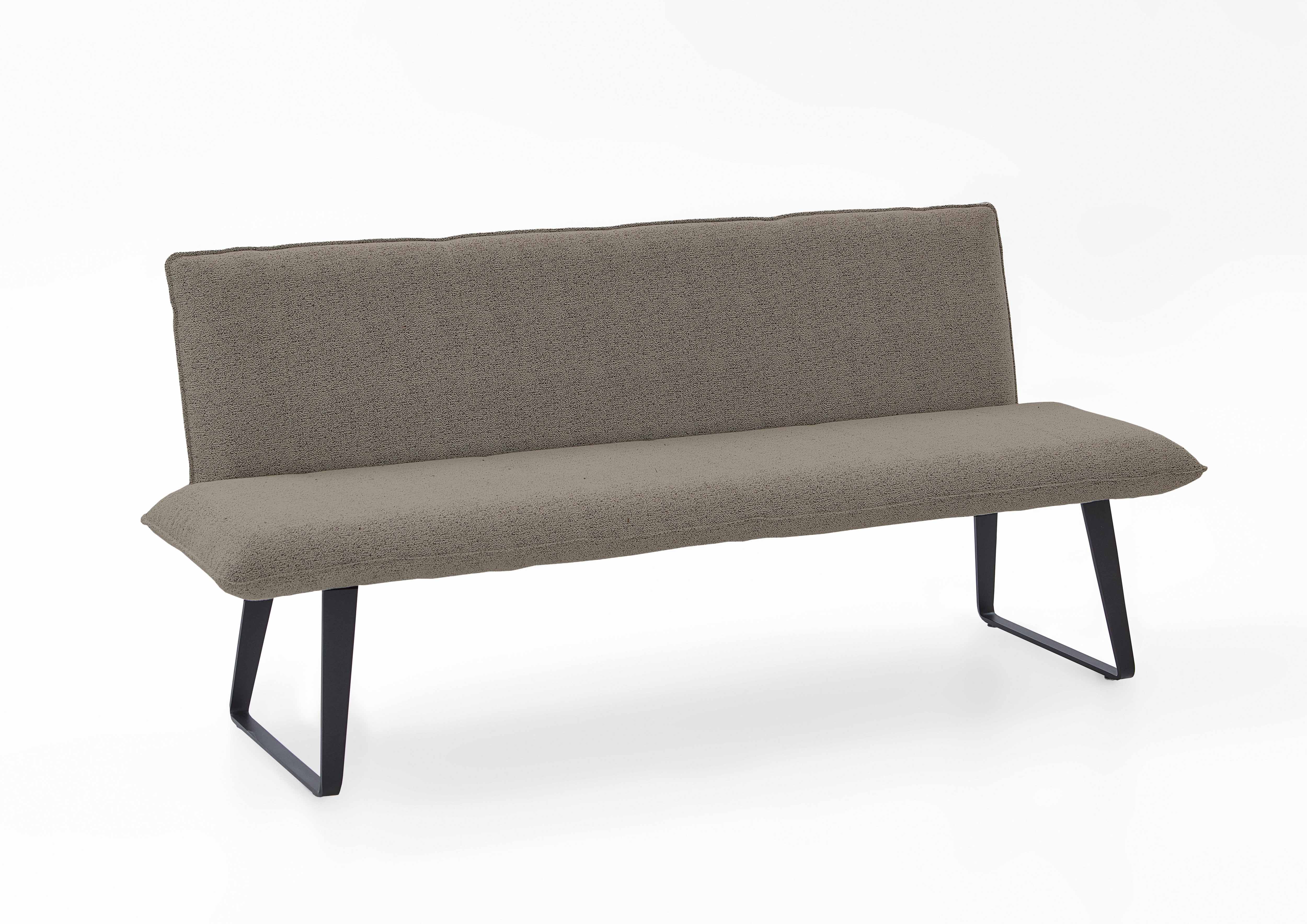 Einzelbank Solo taupe Stoff