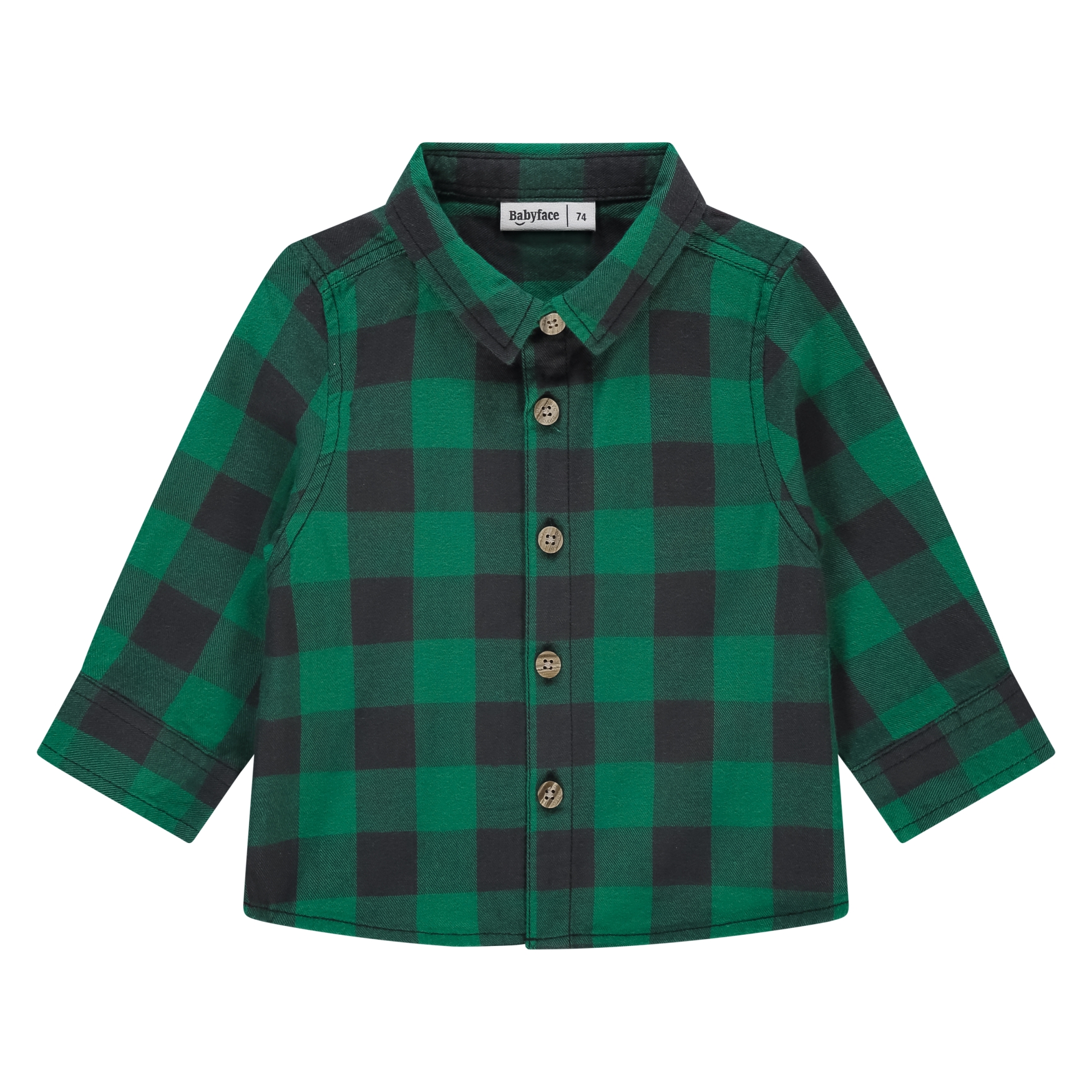 Camicia Baby Babyface in cotone verde