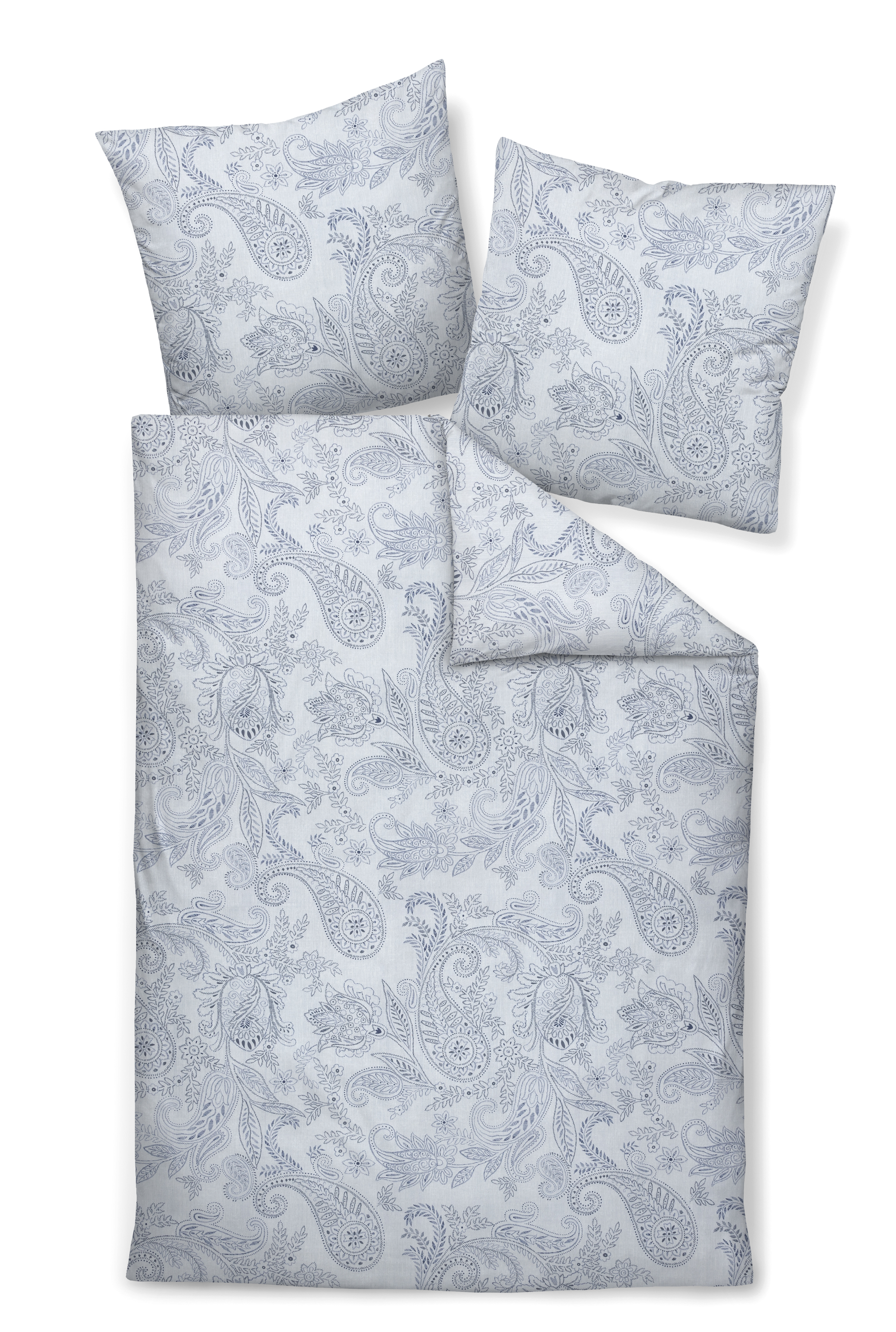 Bettwäsche CORTINA blau Soft-Cotton