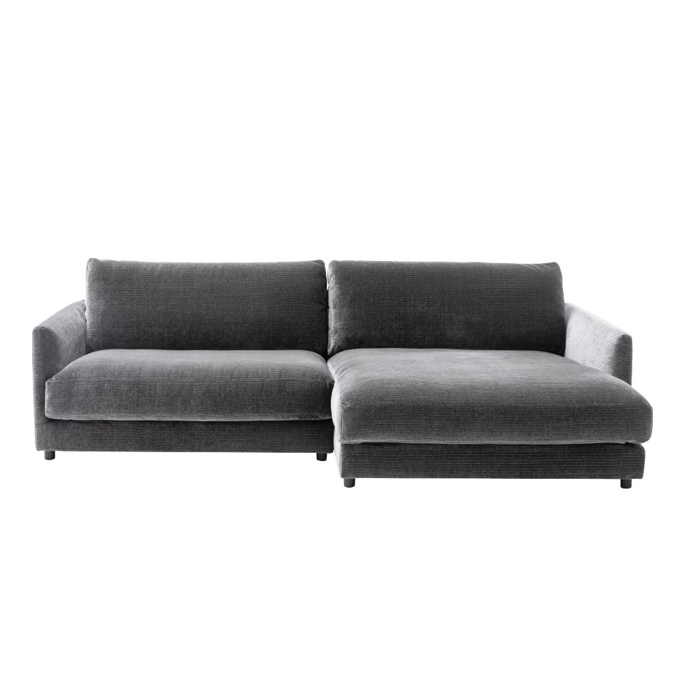 Couchgarnitur Garbo anthrazit Stoff