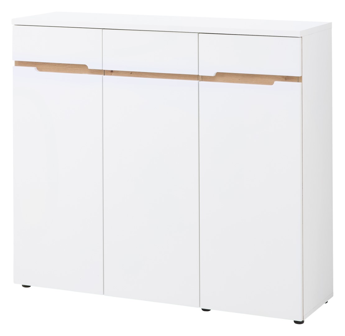 Schuhschrank Memphis weiß Holz